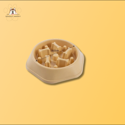 Anti-Slip Slow Feed Pet Bowl (Bone shape)™